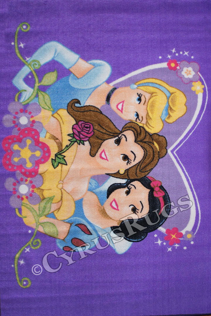 Disney Princesses Heart Kids Rug - Click Image to Close