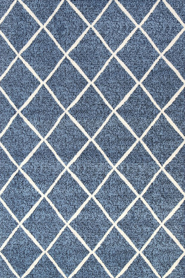 Ellie Contemporary Trellis Rugs 2471A L.Blue L.Blue - Click Image to Close