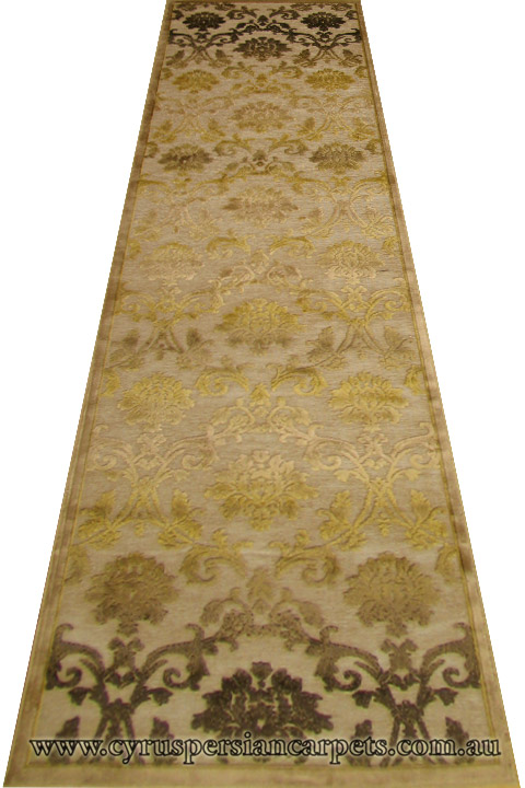 Romeo Hallway Runner Rug 8540B Ivory - Click Image to Close