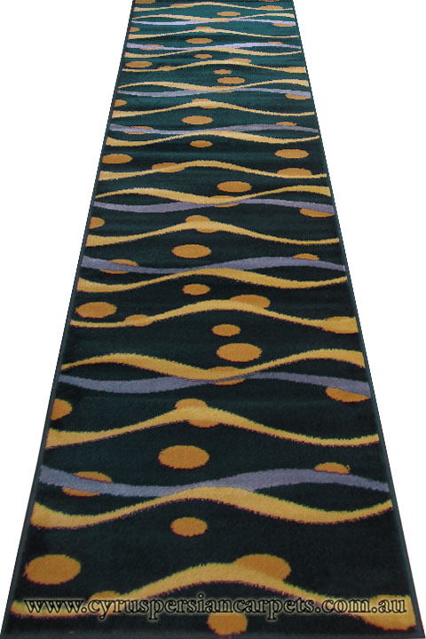 Sahra Hallway Runner Rug 2163-P30 Navy - Click Image to Close