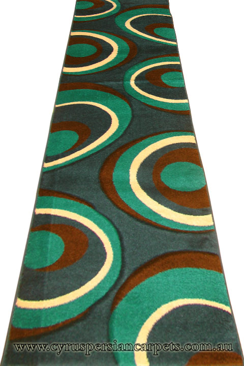 Nevada Hallway Runner Rug 8923A D. Turkuaz L. Turkuaz - Click Image to Close