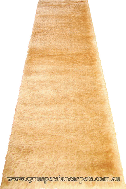 Plush Shaggy Hallway Runner Rug 3DK44 P. Beige P. Beige - Click Image to Close