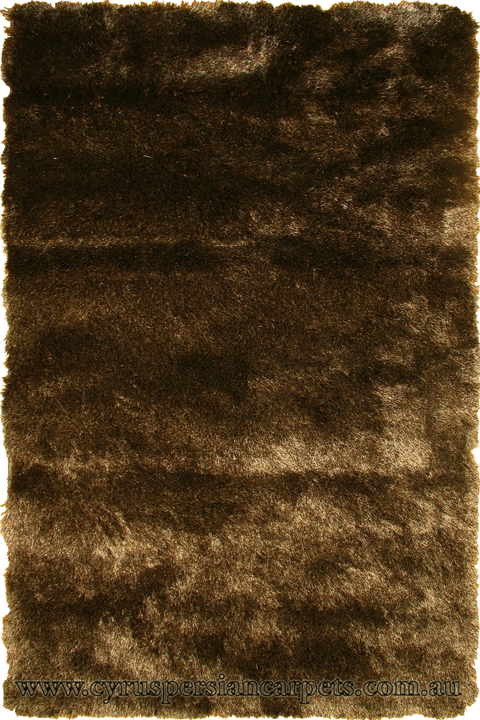 Prestige Plain Shaggy Rug RX202 Brown - Click Image to Close