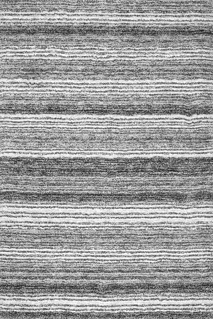 Splendor Striped Shaggy Rugs ZOM1A-Grey-Multi - Click Image to Close