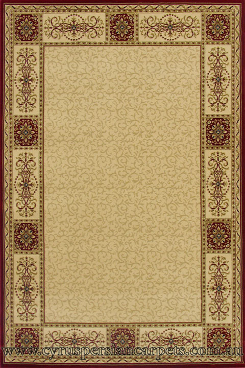 Kashan Traditional Border Rug 51-616W - Click Image to Close