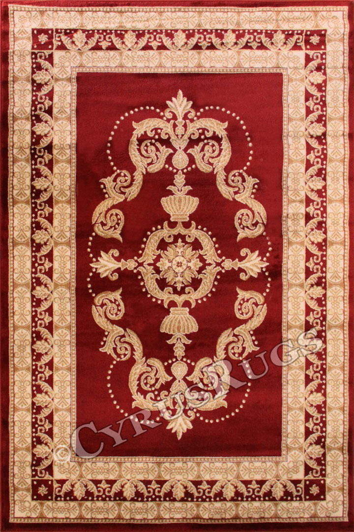 Minnesota Traditional Medallion Rug 3354A Red Red - Click Image to Close