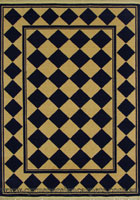 Yorkshire Diamond Pattern Wool Rug 0214-624B