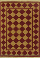 Yorkshire Diamond Pattern Wool Rug 0214-624R