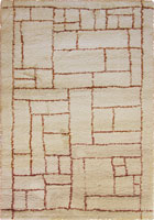 Desert Contemporary Geometric Rugs 5416 Beige Copper