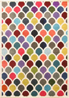 Kaleidoscope Contemporary Abstract Rug G329A White Bone