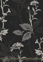 Matrix Contemporary Floral Rug 1605 Black