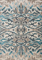 Mayson Contemporary Abstract Rugs 3467F Turkuaz Sand