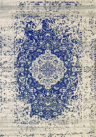 Morocco Medallion Rugs 79500 ChineBlue Cotton