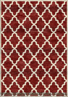 Morocco Trellis Rugs MG103 Red Cotton LI