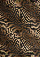 Alpi Contemporary Animal Print Rug 4422A Black