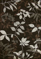 Ayers Rock Contemporary Floral Rug 06367A Y. Kahve Y. Kahve