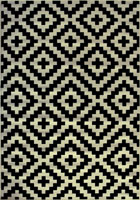 Bello Modern Geometric Rugs 61280 Black