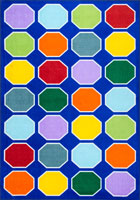 Octagonal Shapes Kids Rugs