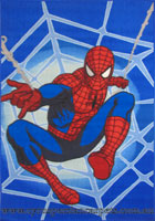 Disney Spiderman Blue Kids Rug