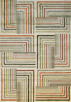 Barcelona Modern Geometric Pattern Rug 5644 Paper White