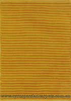 Flavia Wool Modern Plain Stripe Rug Gold