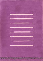 Japanese Yarn Modern Stripe Rug W209 Purple