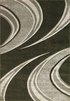 Nevada Modern Abstract Rugs 2254 Black Black