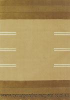 Sahand Wool Modern Stripe Rug 955 Beige Brown