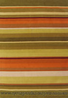 Sahand Wool Modern Rug Stripes Green (Size 90 x 60cm)