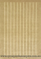 Soft Wool Modern Stripe Rug Asif 10151 White