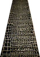 Alpi Animal Print Hallway Runner Rug 4978A Black