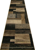 Alpi Geometric Hallway Runner Rug 9610A Fume