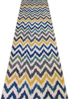 Rizzy Chevron Hallway Runner Rug BF011 Cotton Multi EU