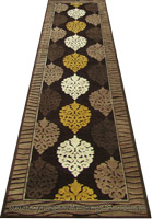 Romeo Hallway Runner Rug 1806B Brown