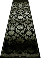 Romeo Hallway Runner Rug 8540A Black