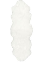 Faux Sheepskin Shaggy Rugs White