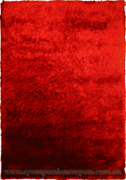 Prestige Plain Shaggy Rug RX203 Red Orange