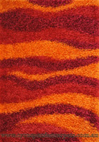 Rio Modern Wavy Shaggy Rug RWAV REDO