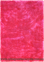 Venice Plain Shaggy Rug Ice 60 Dk Pink